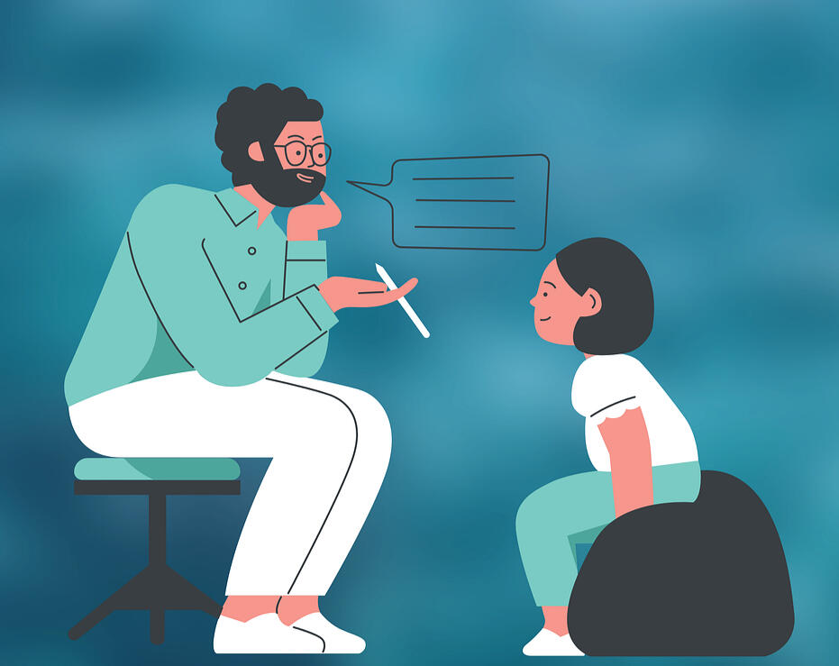 Escena simbólica de una sesión de terapia, utilizada para ilustrar el enfoque humano de los kits de prompts IA